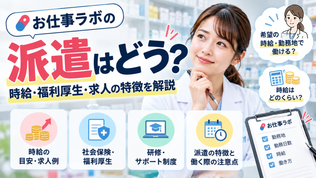 お仕事ラボの派遣はどう？時給・福利厚生・求人の特徴を解説